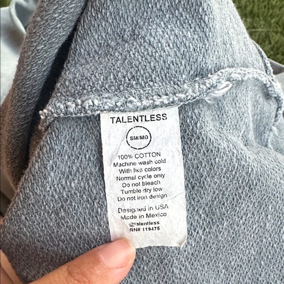 Talentless Gray Crewneck Sweater KIM IS MY LAWYER Women’s Size S/M - Picture 5 of 5